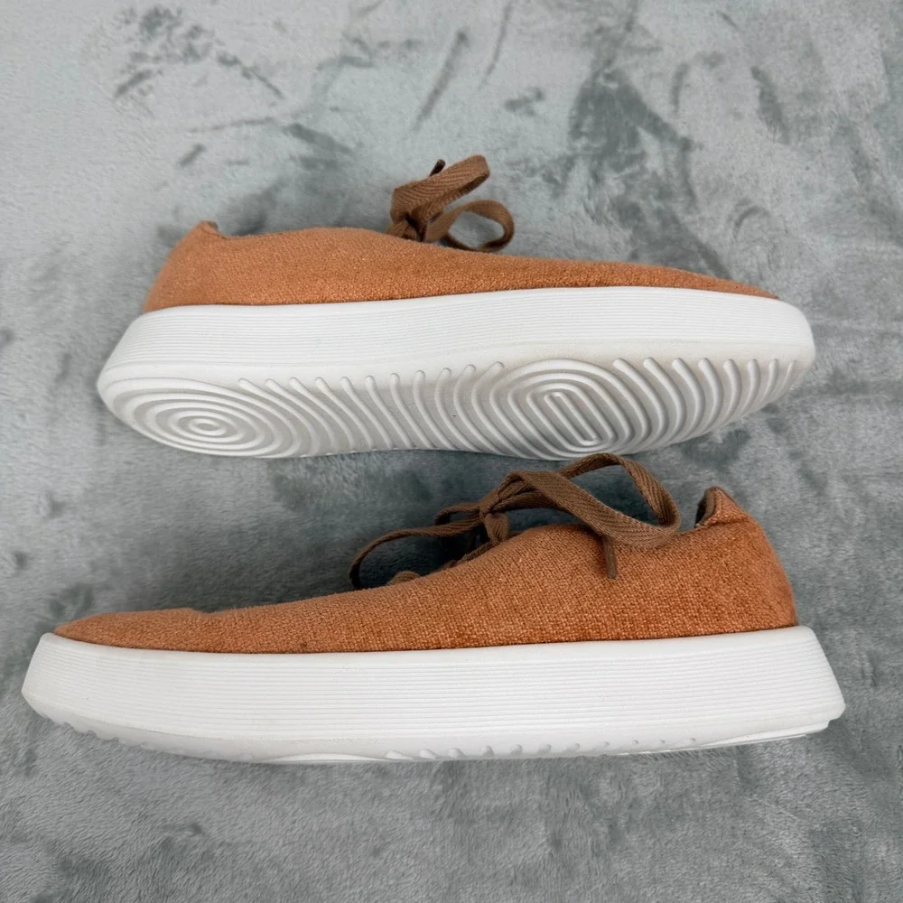 Allbirds Cruiser Velvet Women's 6.5 Sneakers Rust Orange‎ Low Top Lace Up Shoes